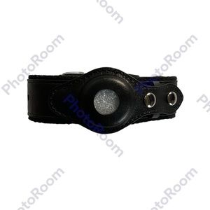 Lucky Paws Black Leather AirTag Collar Size Small- NWOT